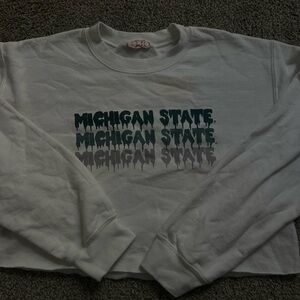 White Michigan State Sweatshirt